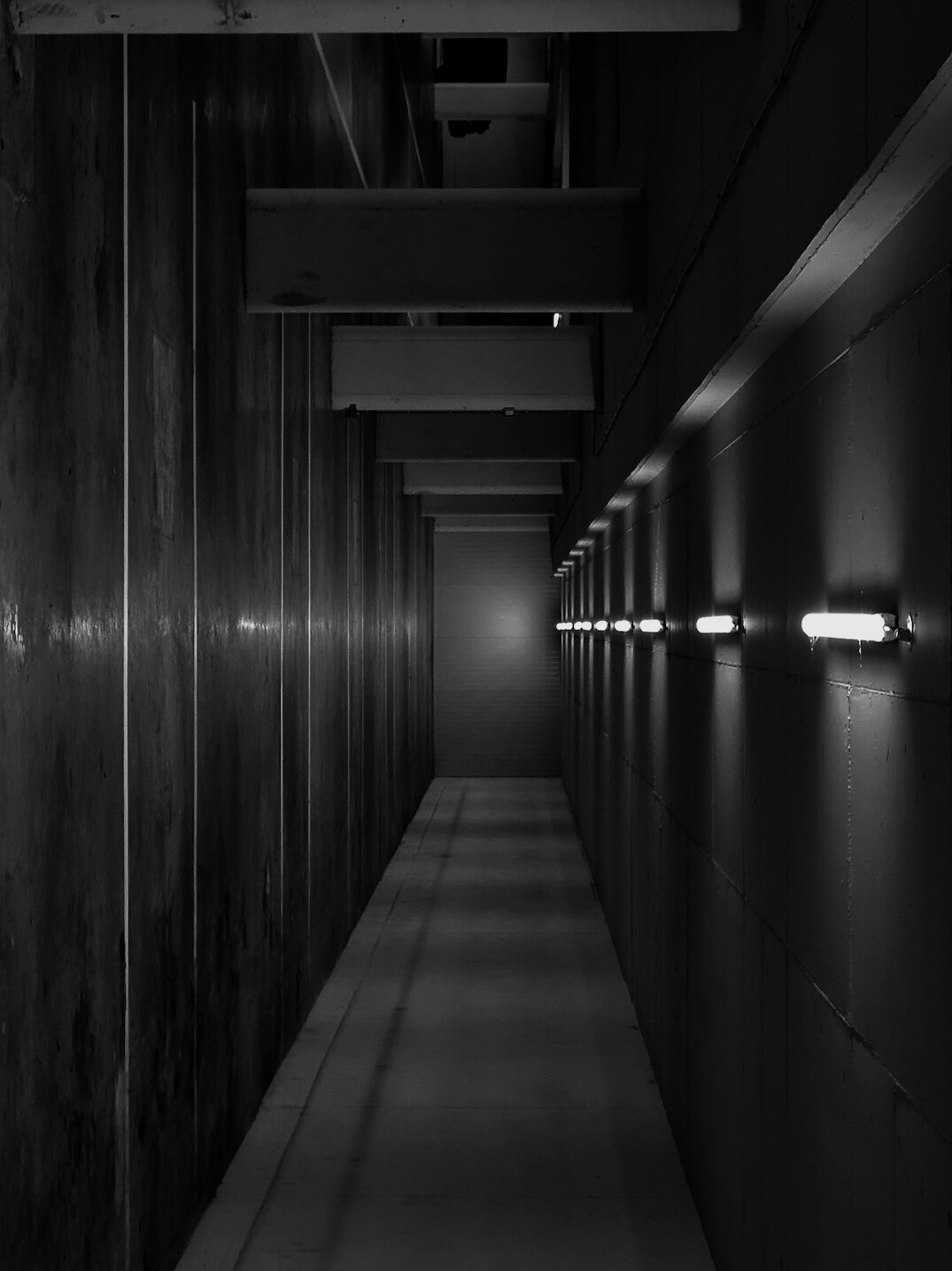 dark hallway with shadows