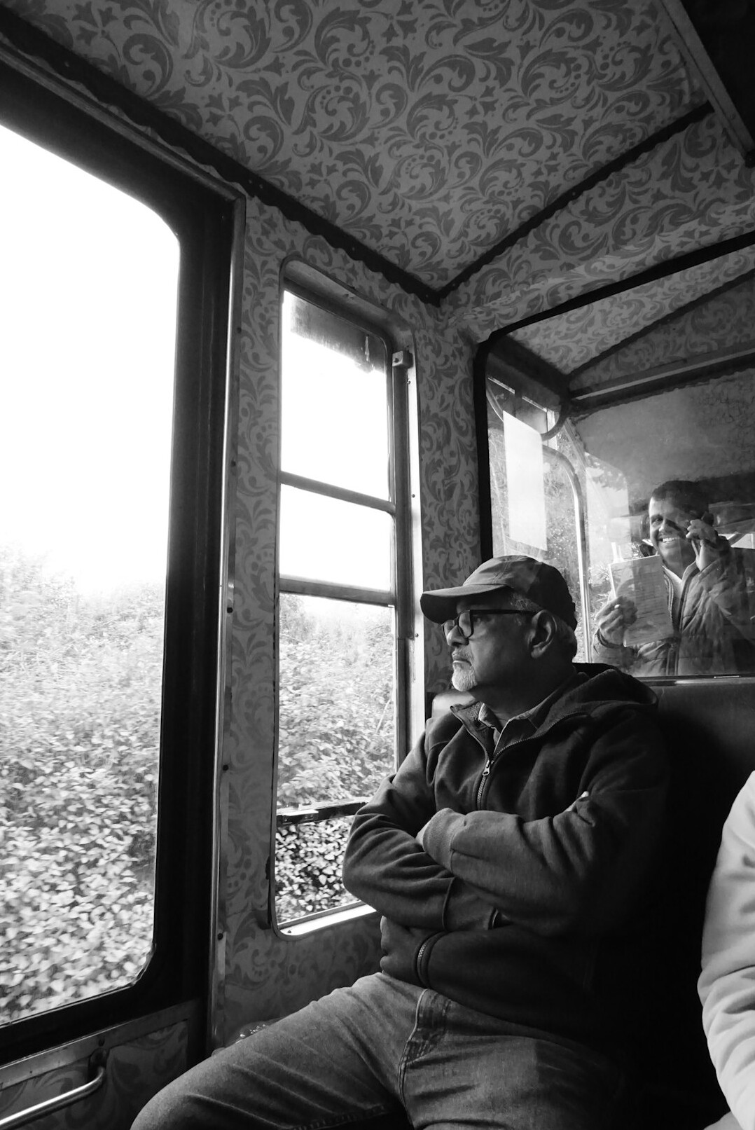 vintage train interior